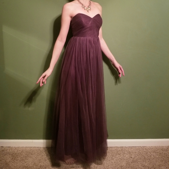 Jenny Yoo Annabelle Dress (Raisin) - Picture 2 of 6